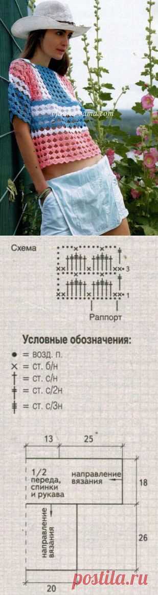 Вязание-крючок БЛУЗКИ
