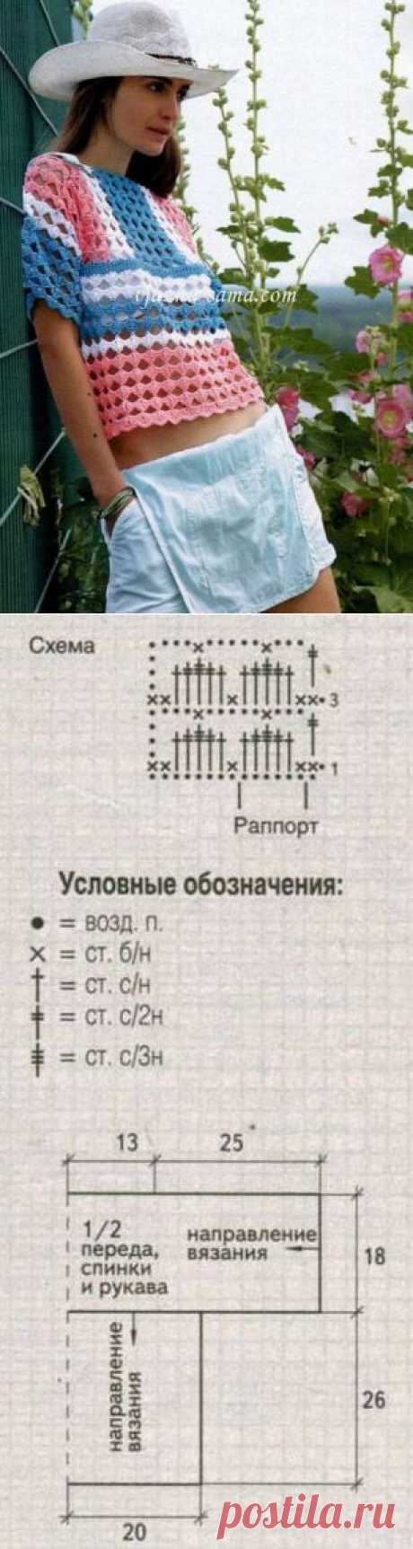 Вязание-крючок БЛУЗКИ