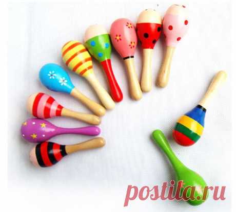 Бесплатная доставка ударный музыкальный инструмент погремушка песка Молот младенца ребенок детские деревянные игрушки шарика FZ1264 TGHuZ-в шумелка от игрушки и хобби на Aliexpress.com | Группа alibaba