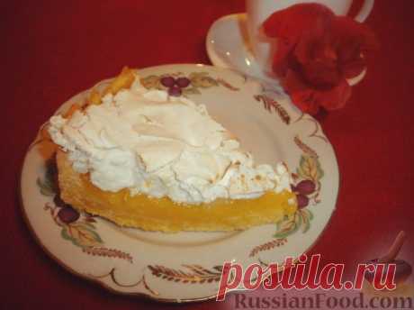 Рецепт: Итальянский лимонный пирог с меренгой (Сrostata al limone con meringa) на RussianFood.com