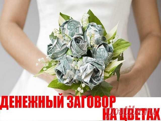 Денежный заговор на цветы!!!!!