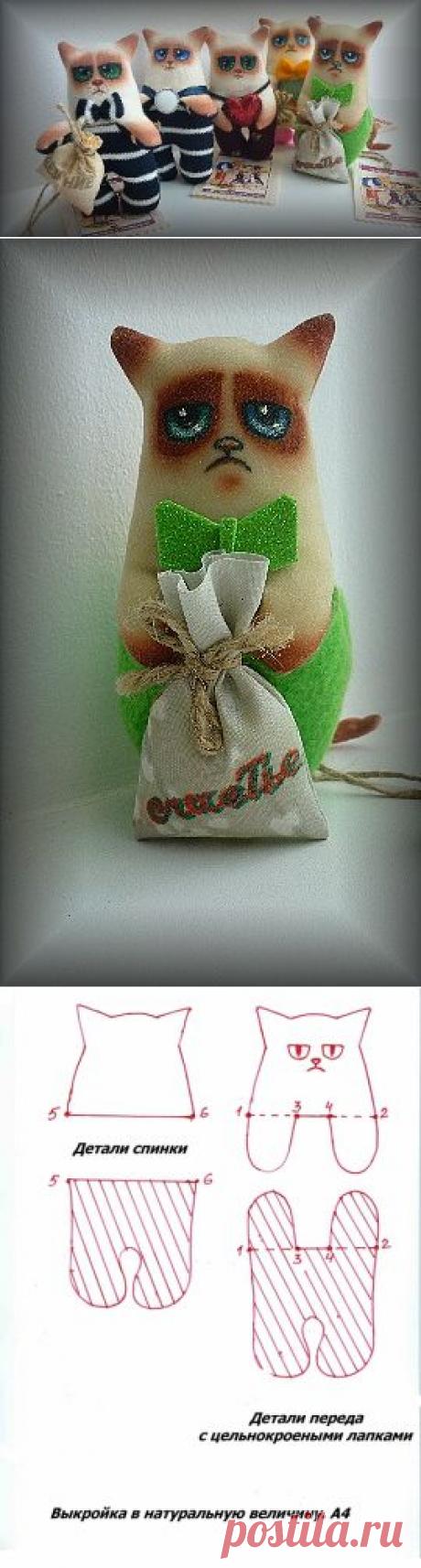 СУРОВЫЕ КОТЫ (С ЦЕЛЬНОКРОЕНЫМИ ЛАПКАМИ) ОТ ЛИДИИ КАЛАМБЕТ. Выкройка
