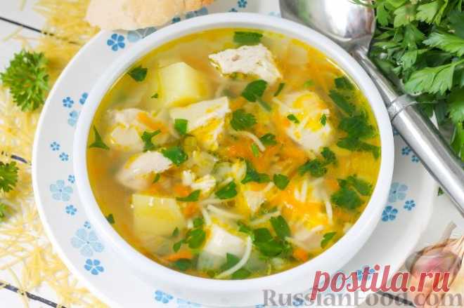Рецепт: Куриный суп с вермишелью на RussianFood.com