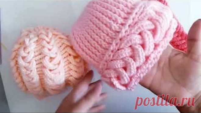 📌📌Banda para el cabello tejida a crochet facil y rapido 