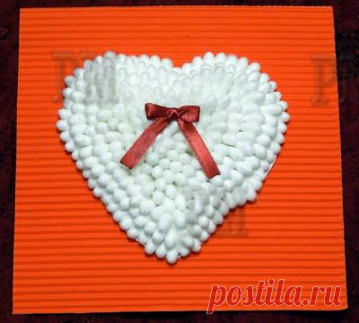 Открытка с объемным сердцем | portalmam.com