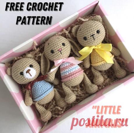 PDF Карманные зверюшки крючком. FREE crochet pattern; Аmigurumi animal patterns. Амигуруми схемы и описания на русском. Вязаные игрушки и поделки своими руками #amimore - заяц, маленький зайчик, кролик, зайчонок, зайка, крольчонок, котик, кот, котенок, кошка, кошечка, мишка, медведь, медвежонок.