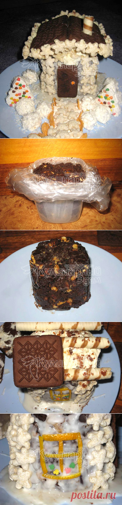 Торт «Сказочный домик» – Пошаговый рецепт с фото. Новогодние рецепты 2020. Вкусные рецепты с фото. Новогодняя выпечка