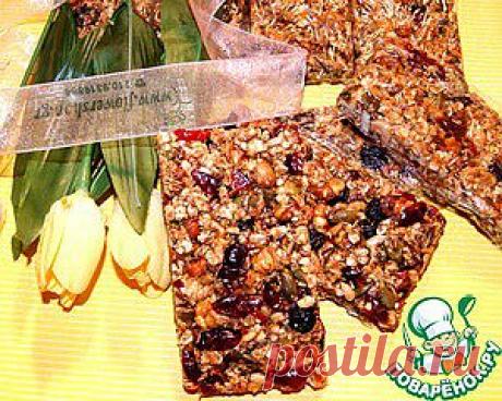 Энергетические батончики с клюквой - кулинарный рецепт