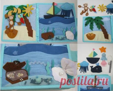 Развивающая книжка для самых маленьких своими руками