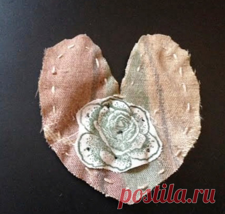 eco upcycled little gift ecru rustic stitchery gift от kateblossom