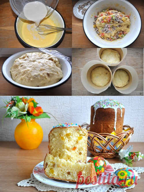 Александрийское тесто для кулича - пошаговый рецепт с фото
