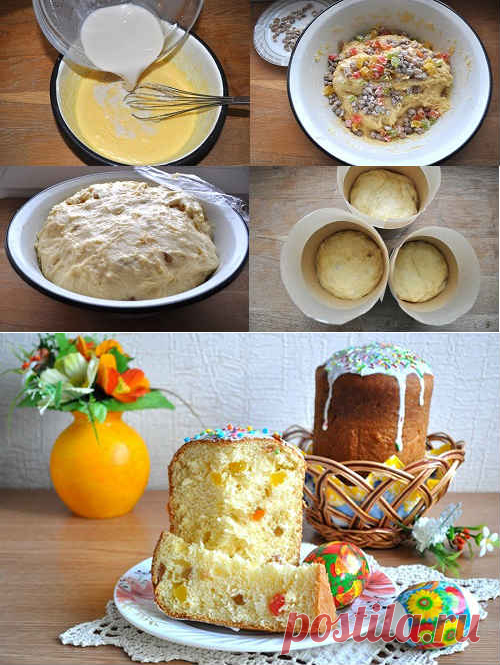 Александрийское тесто для кулича - пошаговый рецепт с фото