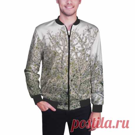 Мужской бомбер 3D Цветение вишни, фотография - купить по цене 4230 руб в интернет-магазине Всемайки, арт 3655437