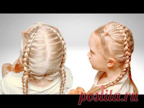 Косички для детей | Прически для девочек - YouTube