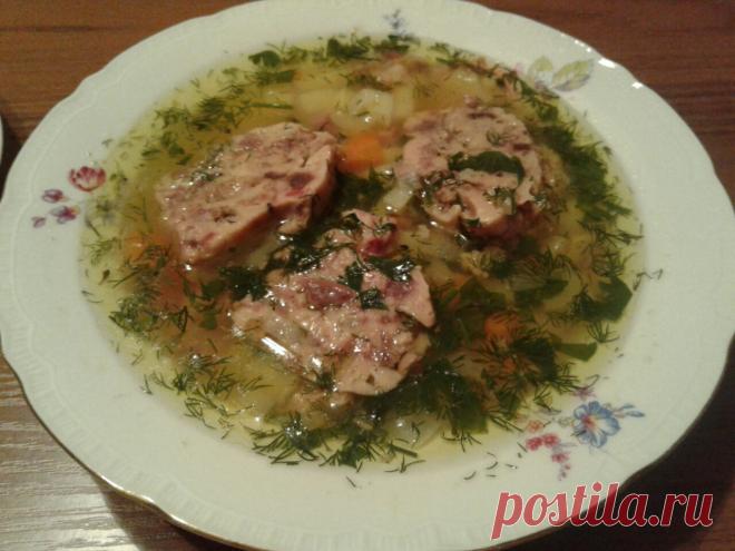 Суп с галушкой