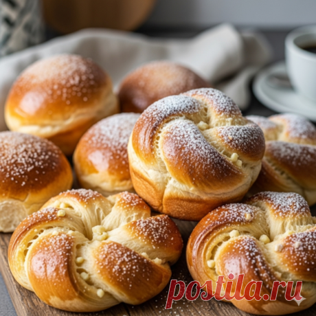 Сдобные булочки Бриошь
