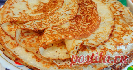 Румяные Блины на молоке | Вкусное хобби | Яндекс Дзен