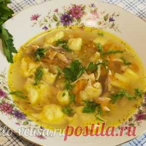 Куриный суп с клецками