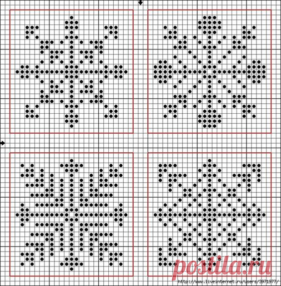 Вышиваем снежинки — DIYIdeas
