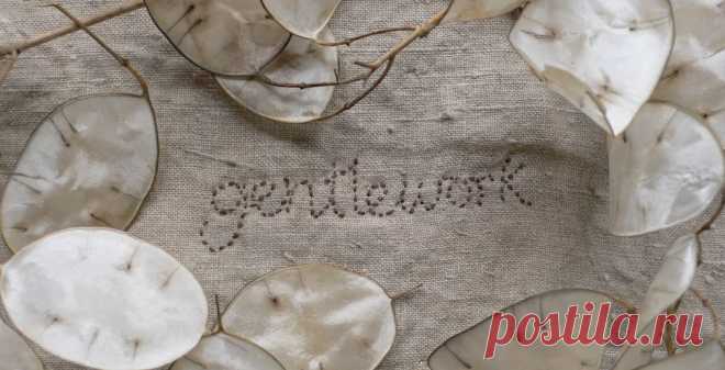 gentlework: Stitching a meadow...