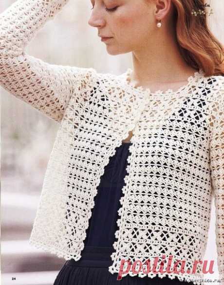 Ηежный жaкетик кpючкoм + cхeмы