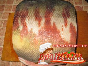 Рыба запеченная с грибами
