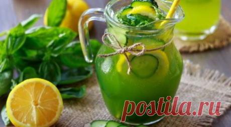 Лимонад из огурца и мяты Это освежающий напиток из огурца, мяты и лимона. В жаркую погоду это просто спасение. Легко готовится, любят все.