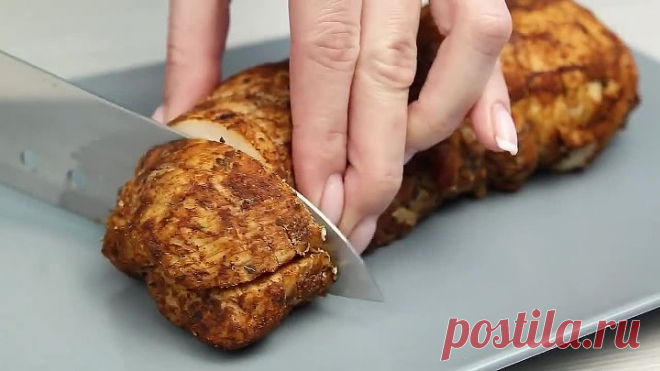 Вкусный куриный рулет вместо колбасы