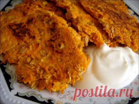Низкокалорийный котлеты из моркови и мюсли