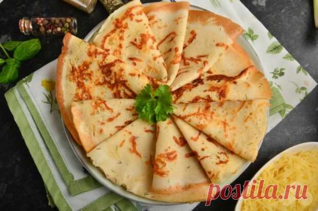 Сырные блины с укропом — Домашняя кулинария