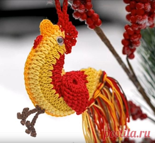 Как связать петушка крючком. Мастер-класс
