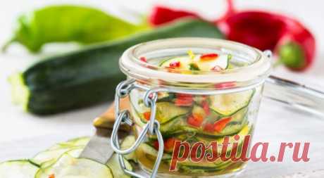 Кабачки маринованные на закуску