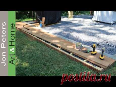 Build a small Deck - Outdoor Kitchen Project - YouTube