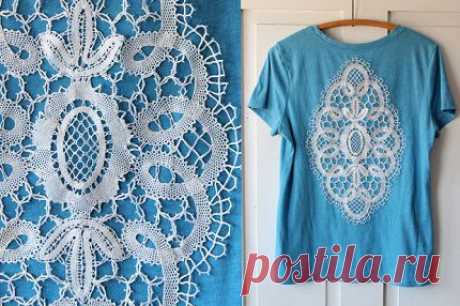 Tutorial: Doily t-shirt refashion | Sewing | CraftGossip.com