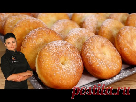 ПОНЧИКИ КАК В ПЕКАРНЕ Тесто на холодных продуктах без длительной опары и без выдержки