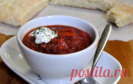 Борщ с фасолью и грибами / Борщ / TVCook: пошаговые рецепты c фото