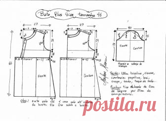 Выкройка блузки для полных женщин (Шитье и крой) — Журнал Вдохновение Рукодельницы