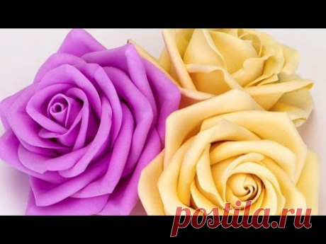 Как Сделать Цветок Розу Видео Мастер Класс. Подарок Своими Руками на День Рождения, 8 Марта.мк diy
