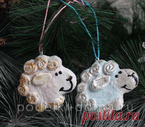 Овечки из соленого теста | Коробочка