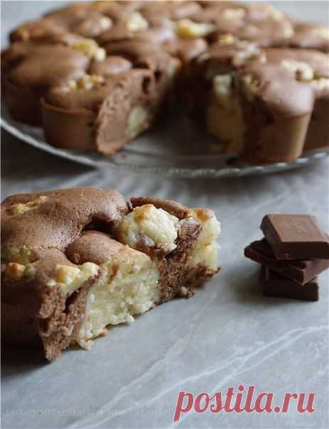 Шоколадно-творожный пирог с кокосовой стружкой, как приготовить Шоколадно-творожный пирог - Kulinarnyj-Recept.РУ