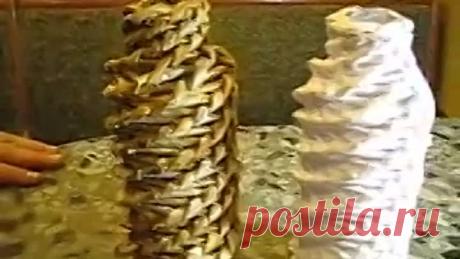 ▬► Спиральное плетение из газет. Часть I. _ Spiral weaving