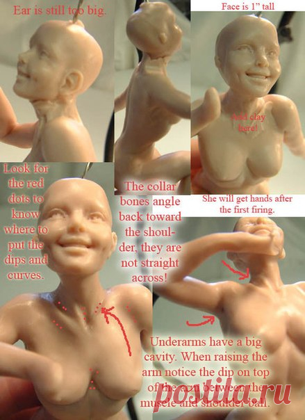 ПРОЦЕСС ЛЕПКИ КУКЛЫ ИЗ ПОЛИМЕРНОЙ ГЛИНЫ | 19 фотографий