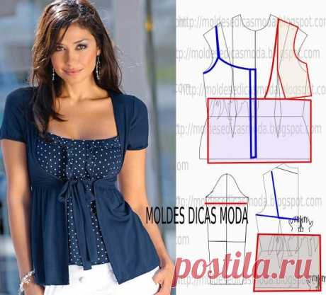 MOLDE DE BLUSA CASACO