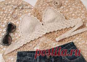 Knit & Crochet КРАСИВЫЕ ВЯЗАНЫЕ ВЕЩИ: Кроп топ крючком. Мастер-класс и схема вязания кроп топа крючком.