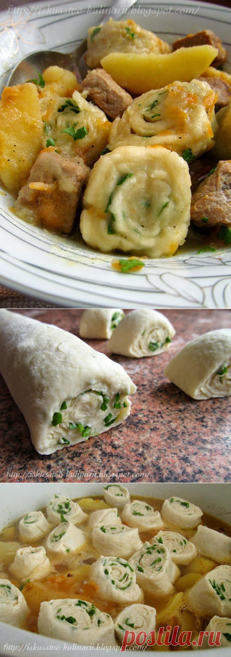 Постигая искусство кулинарии... : Украинские нудли с картофелем и мясом