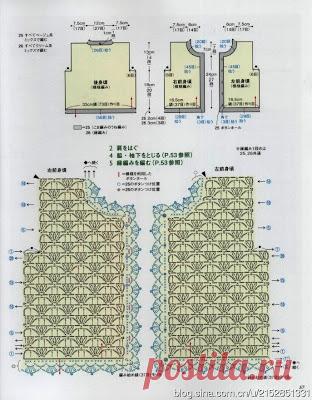 Вязание Вязание - Графика: кардиган для ребенка