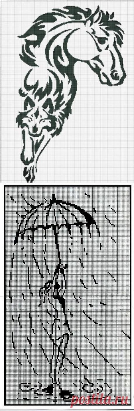 Вышивка монохром | Подружки