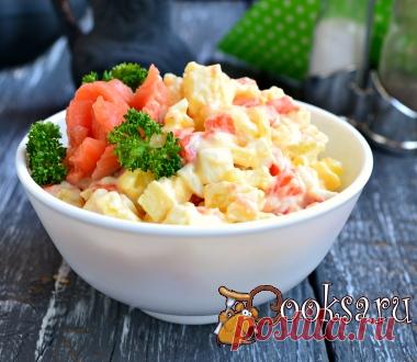 Салат с семгой 