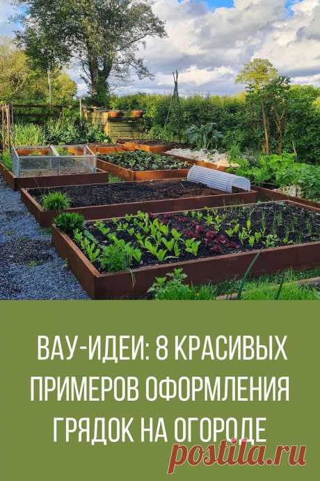 Вау-идеи: 8 красивых примеров оформления грядок на огороде | Огород, Озеленение, Дизайн озеленение