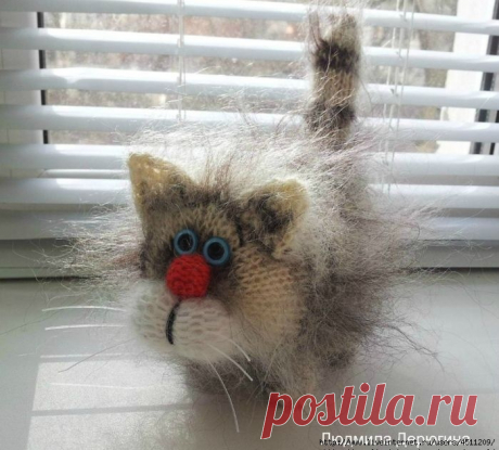 КОТ ОБЖОРИК ОТ ЛЮДМИЛЫ ДЕРЮГИНОЙ. СПИЦЫ